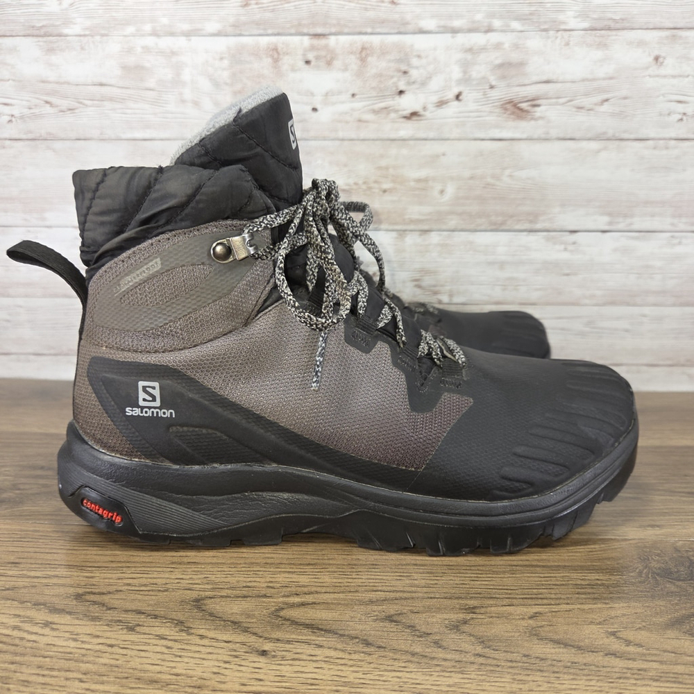 Salomon Women's Vaya Blaze Hiking Winter Boots Black Gray Size 5.5